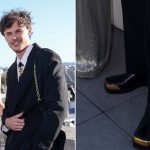 Lola Tung and Christopher Briney, who opted for metallic gold-toed black chelsea boots for Prime Video’s “The Summer I Turned Pretty” Season Three photocall at the Shangri-La Hotel on Wednesday.