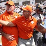 Clemson football coach Dabo Swinney speaks after loss to Georgia Tech