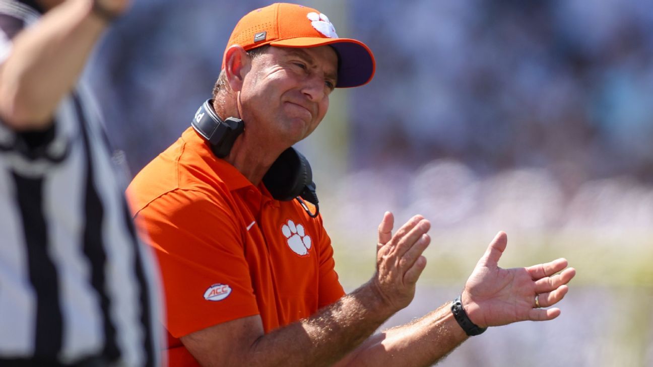 College football Bottom 10 after Week 4 – Clemson’s fall continues