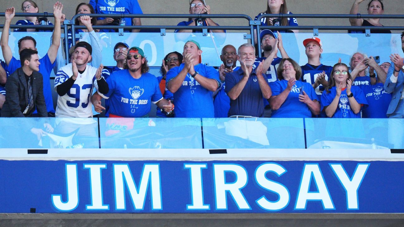 Colts dedicate Daniel Jones-led win to late owner Jim Irsay, family