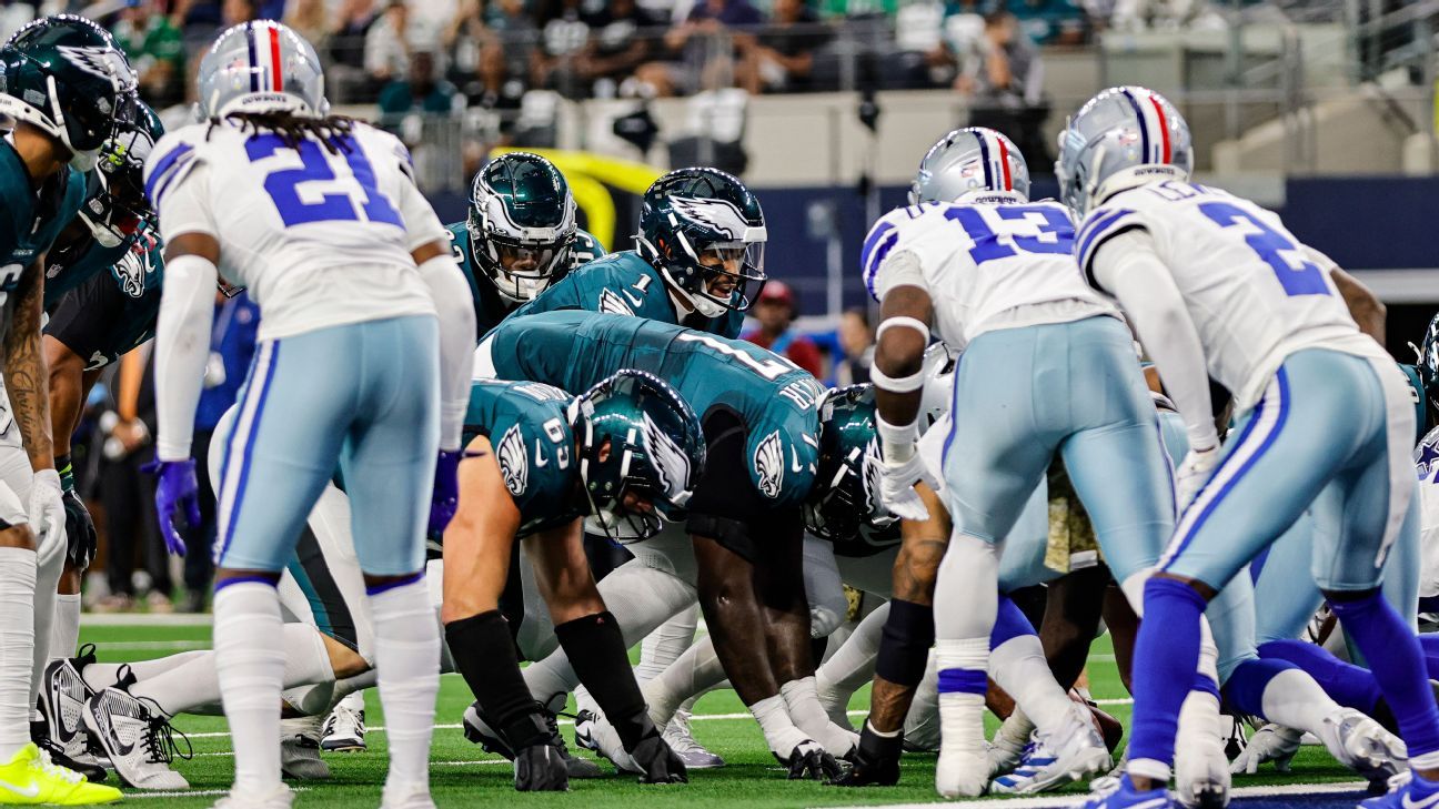 Cowboys-Eagles expected to be among most bet regular-season games