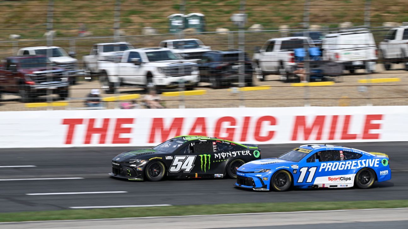 Denny Hamlin: ‘Too hot under the collar’ in wrecking Ty Gibbs