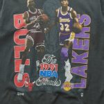 A vintage Michael Jordan and Magic Johnson T-shirt will be offered on Fanatics Real Vintage.