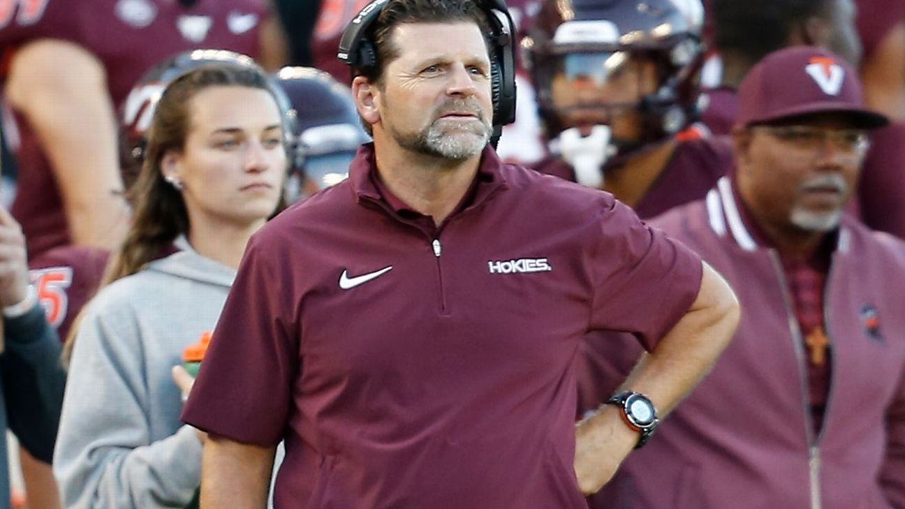 Hokies fire coach Brent Pry after starting 0-3