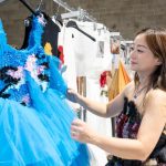 Edith Law backstage at the spring 2025 Caroline Hu presentation.