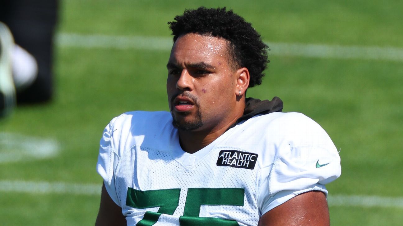 Jets starting RG Vera-Tucker out for season with torn triceps
