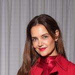 Katie Holmes Triples Down on Her Pop of Red Styling Trick
