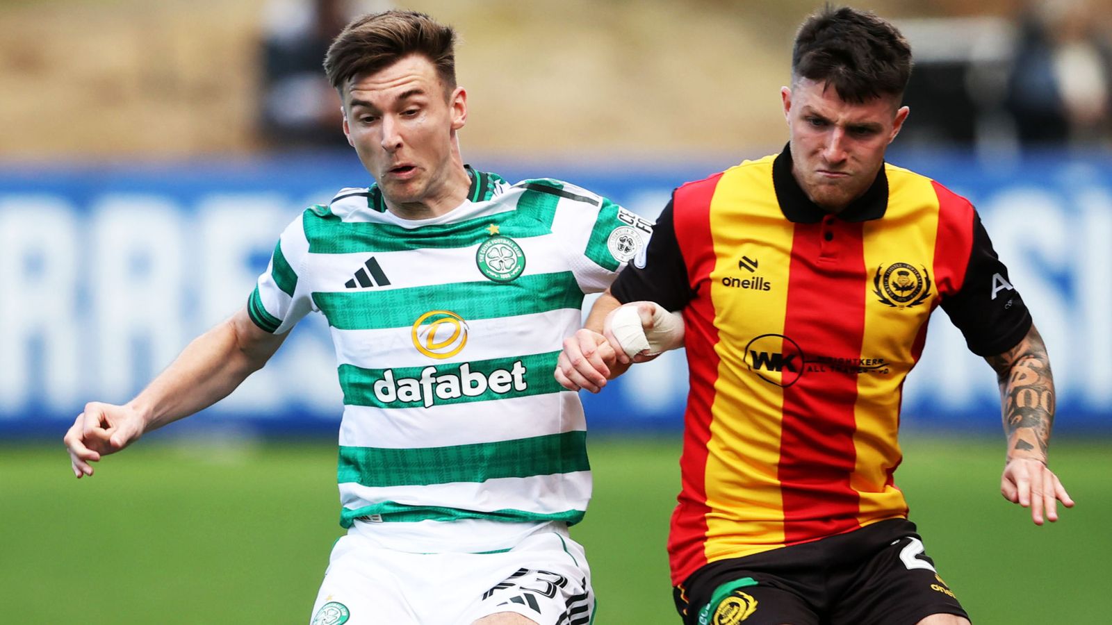 Kieran Tierney: Celtic boss Brendan Rodgers says defender’s first 90 minutes since club return ‘psychologically important’ | Football News