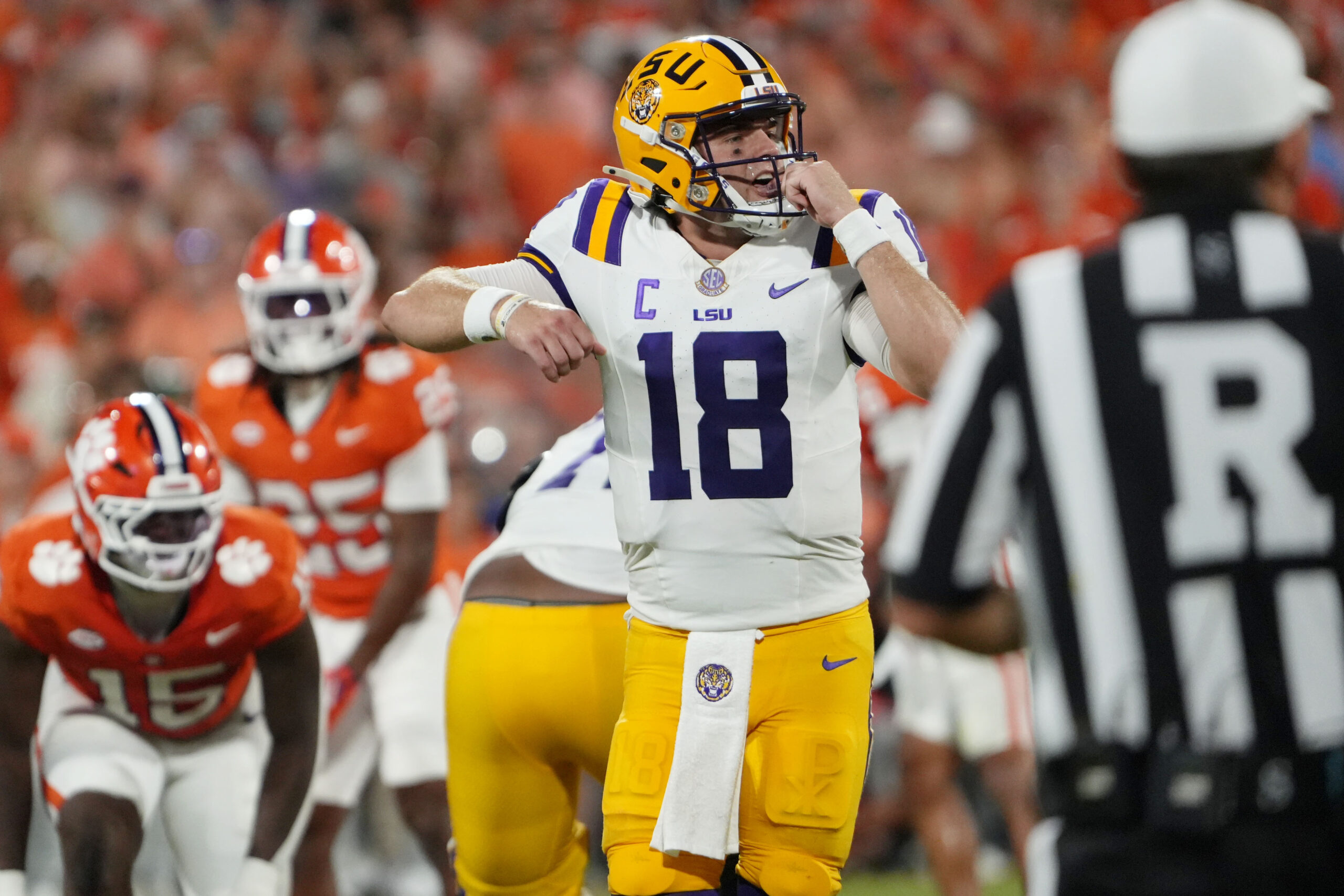 LSU QB named Walter Camp Offensive Player of the Week