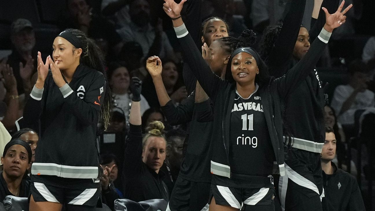 Las Vegas Aces win 17th in row, top Seattle Storm in Game 1