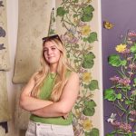 Anna Eynon, the Swansea College of Art student whose award-winning design is part of the new season's interiors collection at Laura Ashley.