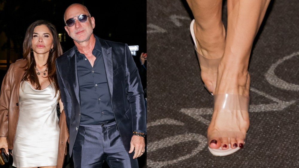 Lauren Sánchez Bezos Makes Clear Statement in See-Through Louboutins