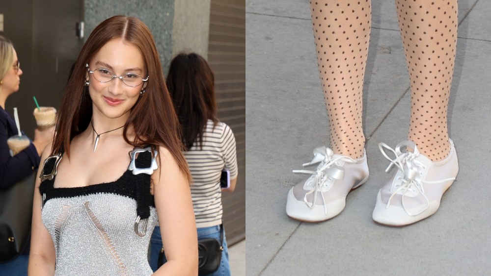 Lola Tung Laces Up Vivaia Sneakerinas in New York City