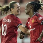 Elisabeth Terland and Melvine Malard, Manchester United.