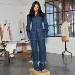Designer Sami Miró donning a look from her &Co.llaboration capsule collection with Max&Co.