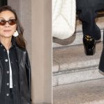 Michelle Yeoh wears Bottega Veneta Madame Platform Pumps on her way to the brand's show during Milan Fashion Week on Saturday.