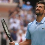 Novak Djokovic, of Serbia, faces Carlos Alcaraz, of Spain, during the men's semifinals of the U.S. Open tennis tournament, Friday, Sept. 5,