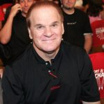 Pete Rose waits for the Riddick Bowe-Billy Zumbrun fight at Pechanga Indian Reservation in Temecula, Calif., on April 7, 2005. On September 11, 1985, Rose's 4,192nd hit broke Ty Cobb's 57-year-old career Major League Baseball record. Rose finished his career with 4,256 hits, a record that stands to this day. File Photo by Roger Williams/UPI