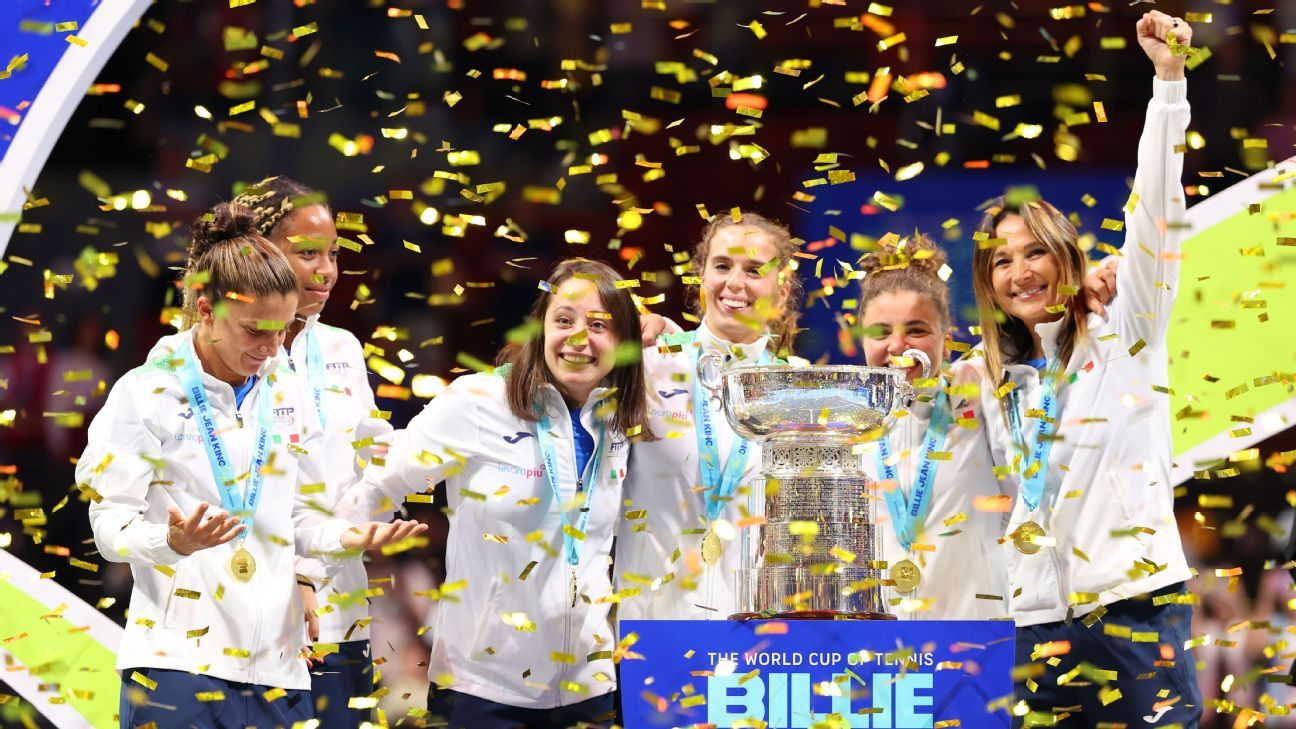 Paolini closes out Italy’s Billie Jean King Cup title vs. U.S.