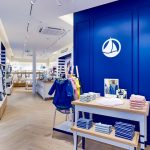 Inside a Petit Bateau store.