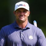 Bryson DeChambeau, pictured during a practice round ahead of the 2025 Ryder Cup at Bethpage Black