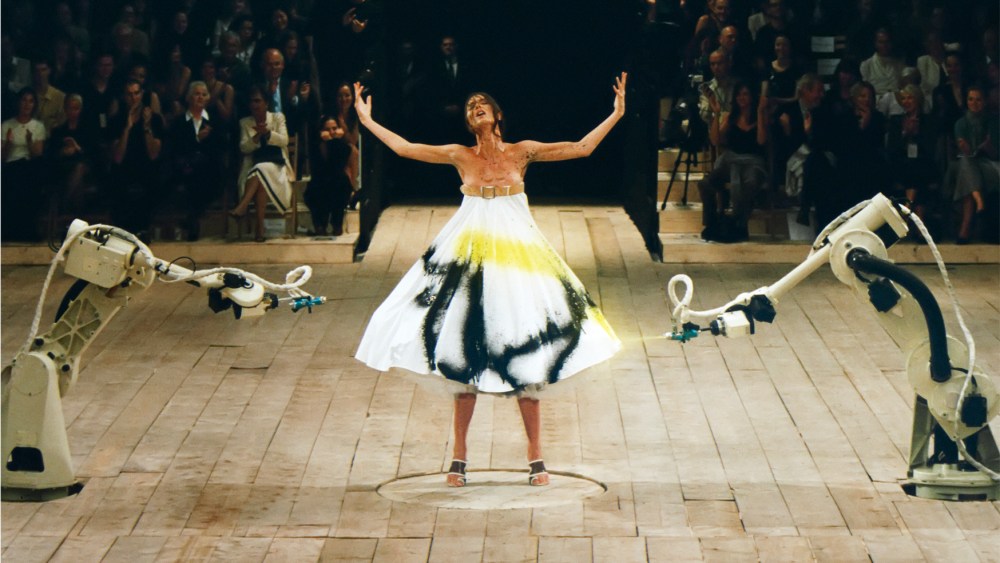 Memorable runway moments, like Alexander McQueen's spring 1999 show, will be featured in “Catwalk: The Art of the Fashion Show."