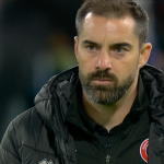 Sheffield United's Ruben Selles after the full-time whistle at Portman Road