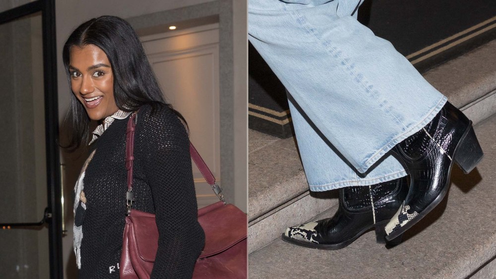 Simone Ashley’s Sold-Out Paris Texas Ricky Boots Turn Heads in Milan