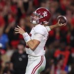 Simpson accounts for three touchdowns; No. 17 Alabama never trails, beats No. 5 Georgia 24-21