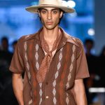 The designer offered a sun-drenched escape from reality in his menswear lineup.
