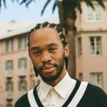 Thebe Magugu on the balcony of the Thebe Magugu Suite at Mount Nelson, A Belmond Hotel