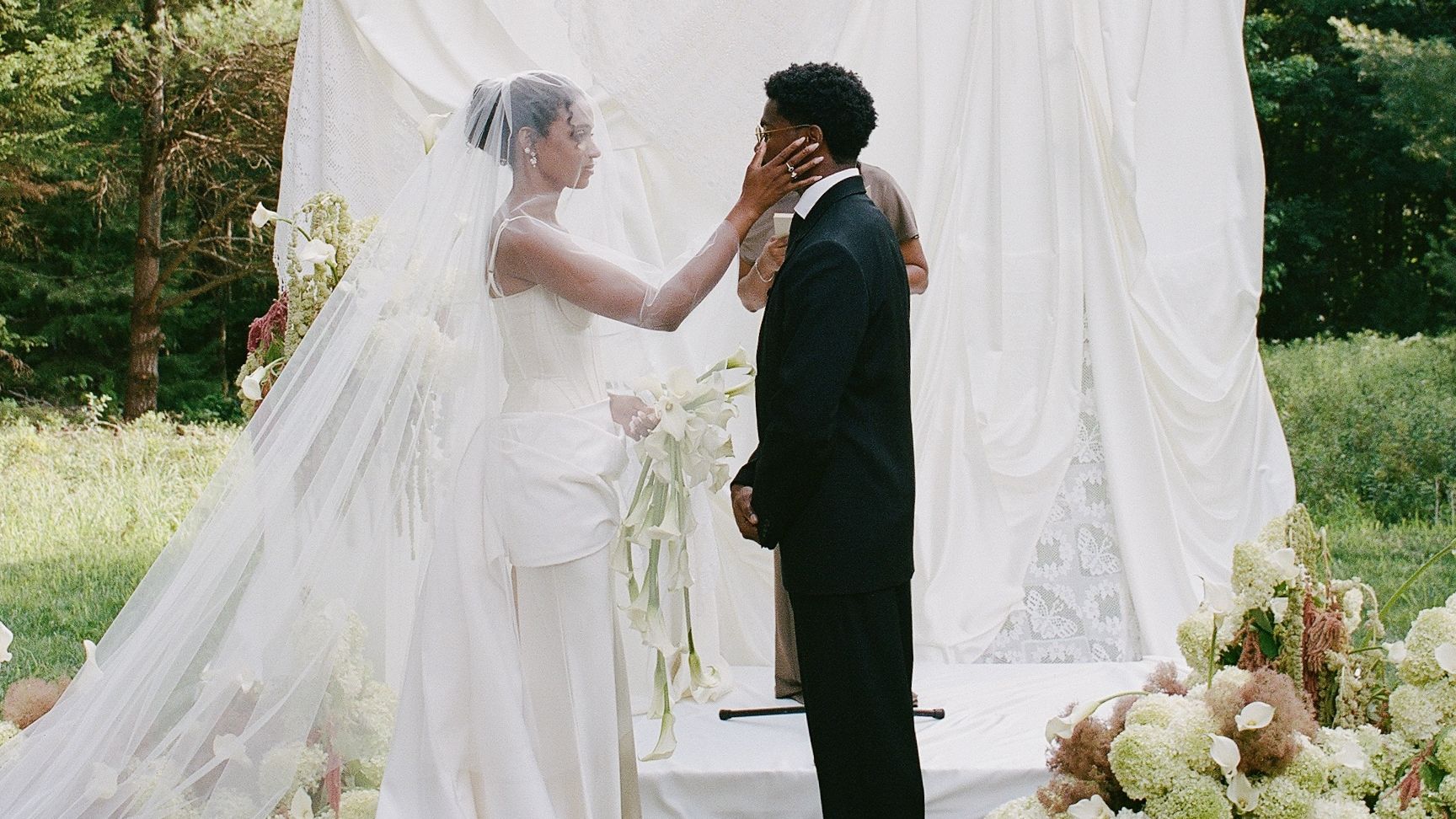 This Vogue Editor Bride Wore Christopher John Rogers for Her Wedding in a Catskills Meadow