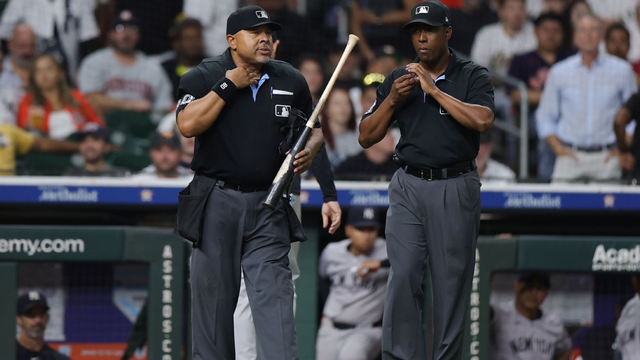 Umpires confiscate Trammell’s bat after Yankees appeal