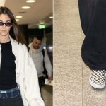 Vittoria Ceretti is seen during the Milan Fashion Week wearing Vans’ classic slip-ons on Friday in Milan, Italy.