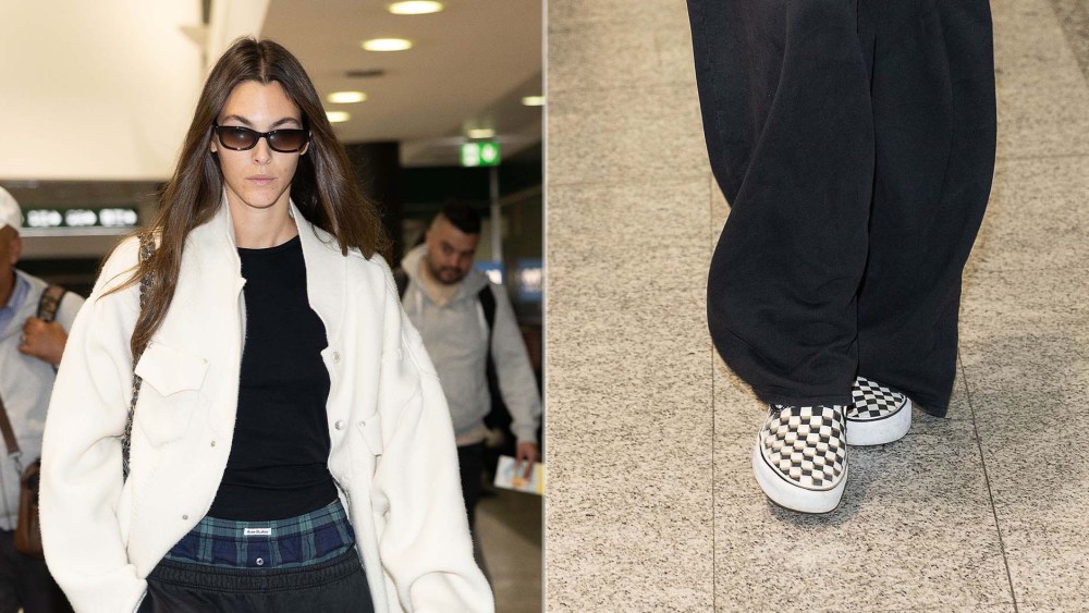 Vittoria Ceretti Makes a Case for Vans’ Checkerboard Slip-Ons in Milan