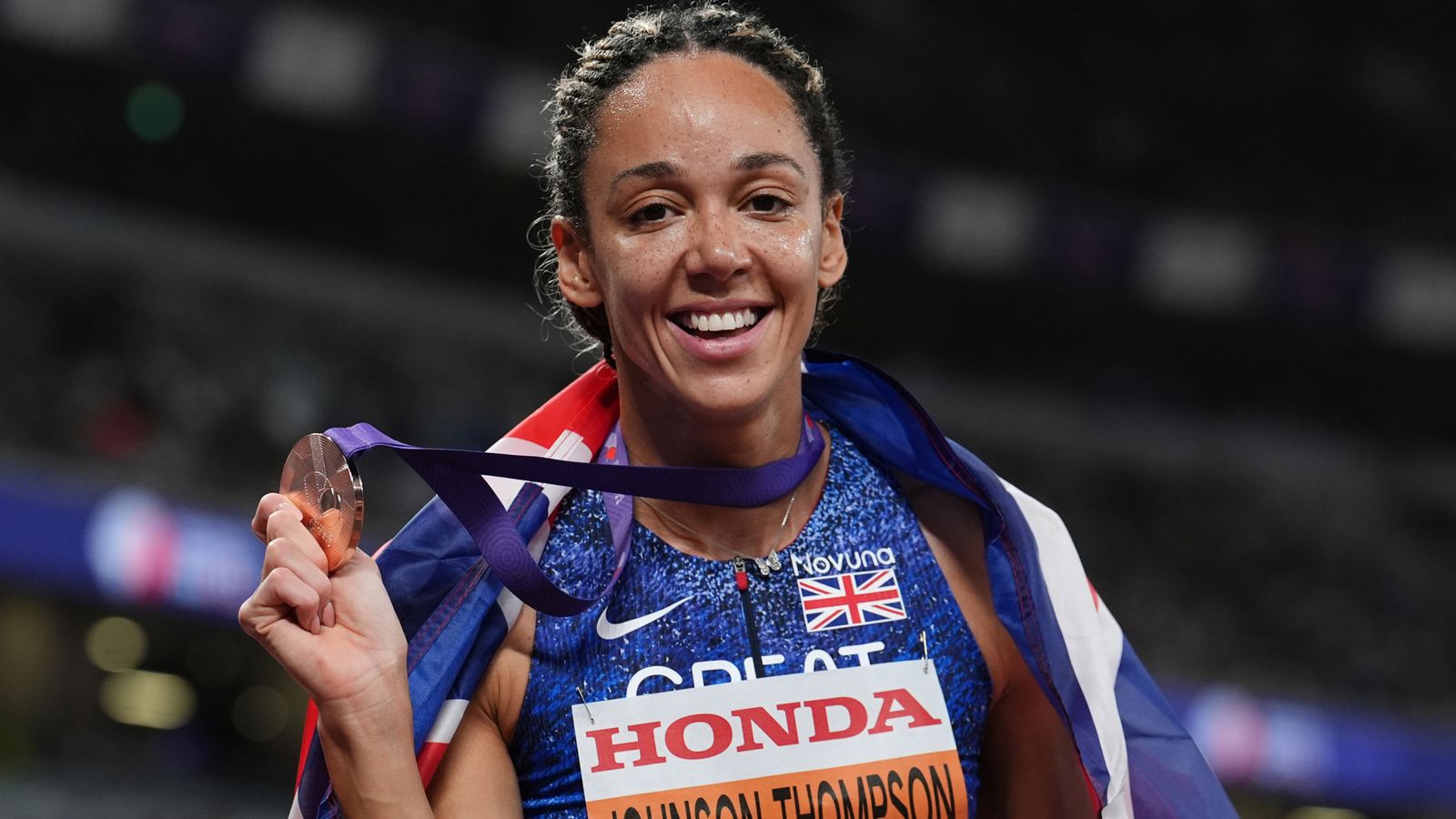World Athletics Championships: Katarina Johnson-Thompson shares heptathlon bronze in Tokyo | Athletics News