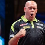 Michael van Gerwen in his new slick black jersey at the US Darts Masters last month (Credit: Matt Heasley/PDC)