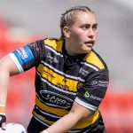 Picture by Allan McKenzie/SWpix.com - 11/05/2025 - Rugby League - Betfred Women's Challenge Cup Semi Final - St Helens v York Valkyrie - The Totally Wicked Stadium, St Helens, England - York's Sinead Peach.
