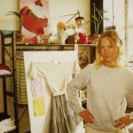 Agnès Troublé in her store in the 1970s.