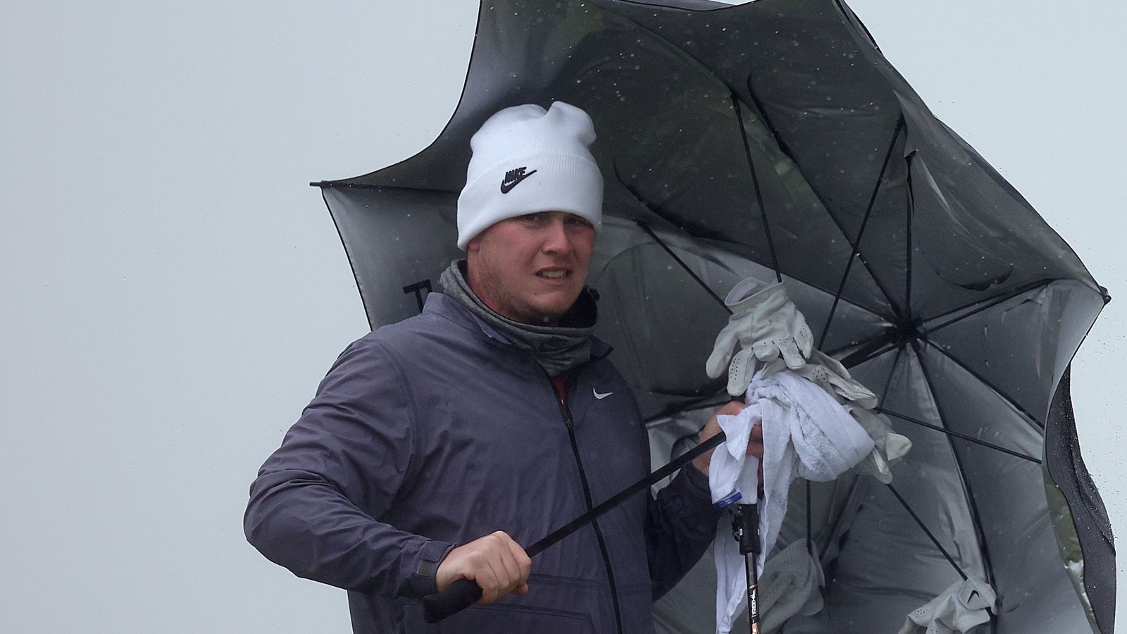 Alfred Dunhill Links Championship: Robert MacIntyre takes share of lead as Storm Amy sees play suspended on day two | Golf News