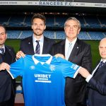 GLASGOW, SCOTLAND - OCTOBER 21: Danny Rohl is unveiled as the new Head Coach of Rangers Football Club alongside Chairman Andrew Cavenagh, Chief Executive Patrick Stewart and Sporting Director Kevin Thelwell at Ibrox Stadium, on October 21, 2025, in Glasgow, Scotland. (Photo by Alan Harvey / SNS Group)