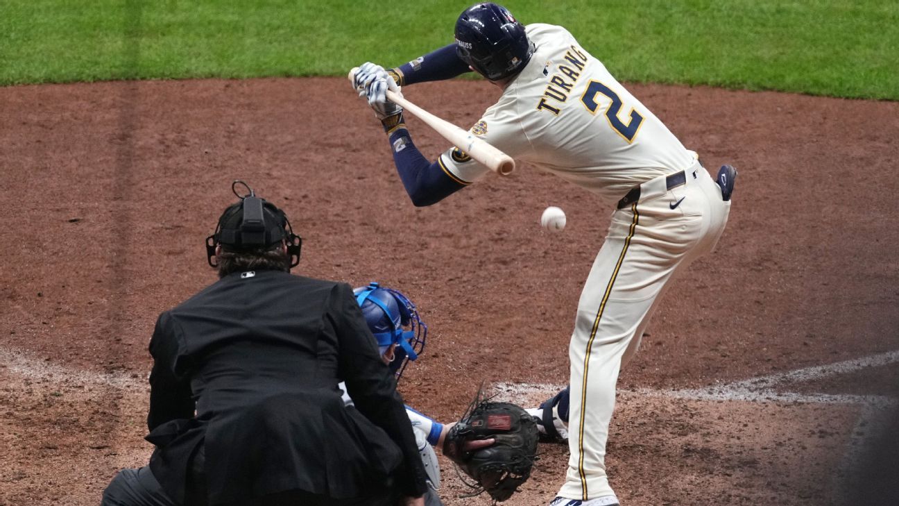 Brewers’ Brice Turang explains backing away from game-tying HBP