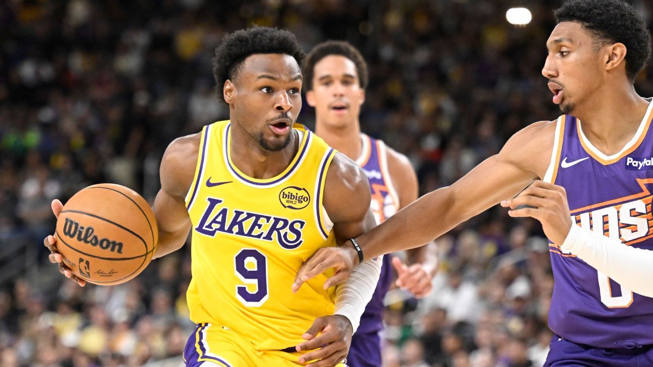 Bronny cold in Lakers’ preseason debut; Redick praises growth