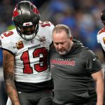 Bucs' Mike Evans suffers broken collarbone in loss to Lions