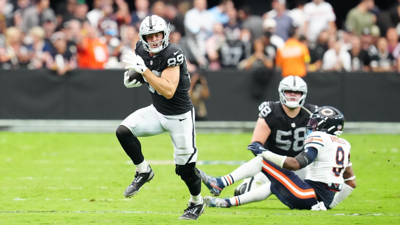 Fantasy football Week 5 inactives: Status for Brock Bowers, Calvin Ridley and others