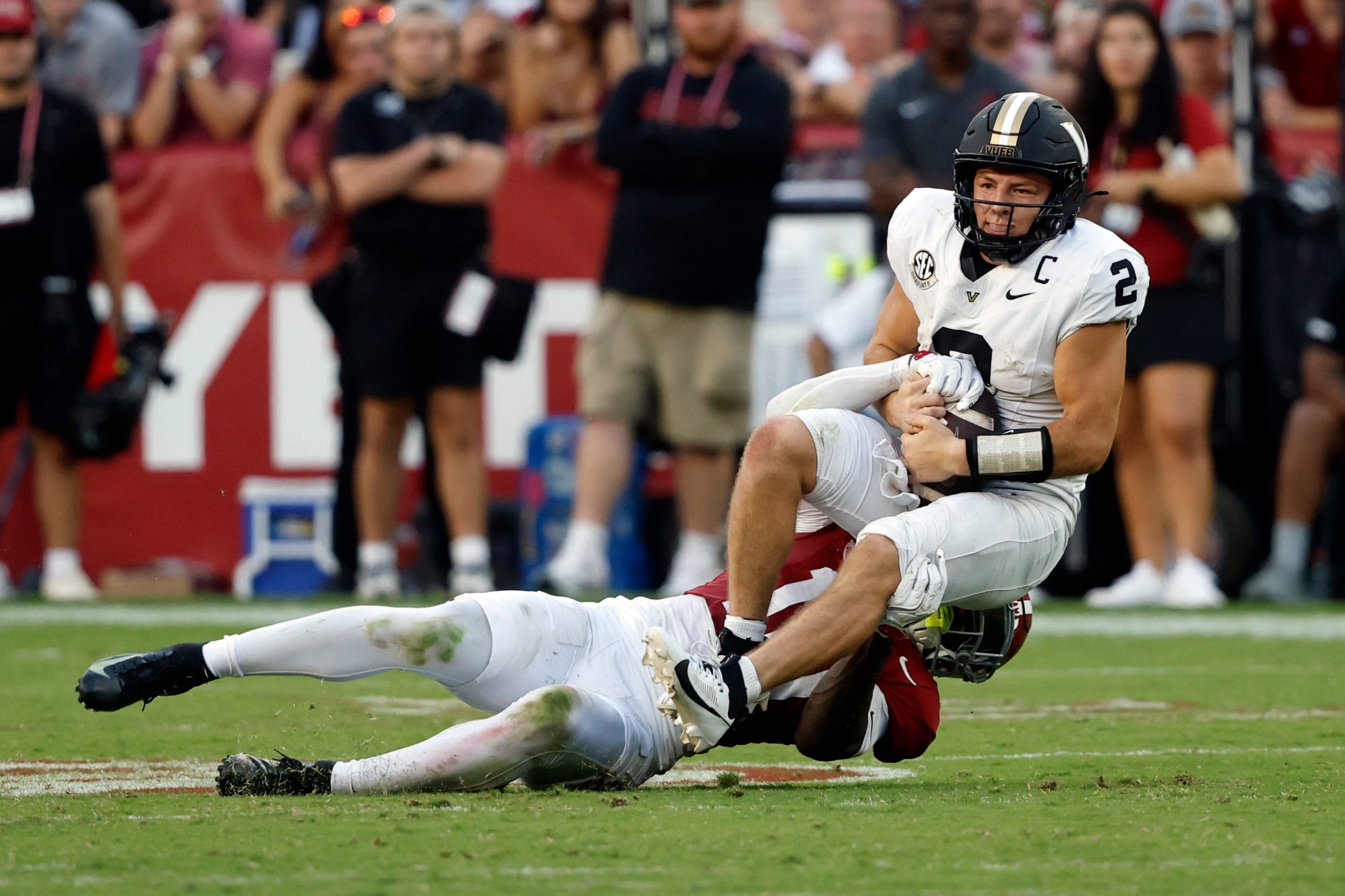 Five stats for Vanderbilt football loss to Alabama