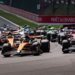 Start Sprint, #81 Oscar Piastri (AUS, McLaren F1 Team), #1 Max Verstappen (NLD, Oracle Red Bull Racing), #4 Lando Norris (GBR, McLaren F1 Team), #16 Charles Leclerc (MCO, Scuderia Ferrari HP), F1 Grand Prix of Belgium at Circuit de Spa-Francorchamps on July 26, 2025 in Spa-Francorchamps, Belgium. (Photo by HOCH ZWEI) Photo by: HOCH ZWEI/picture-alliance/dpa/AP Images