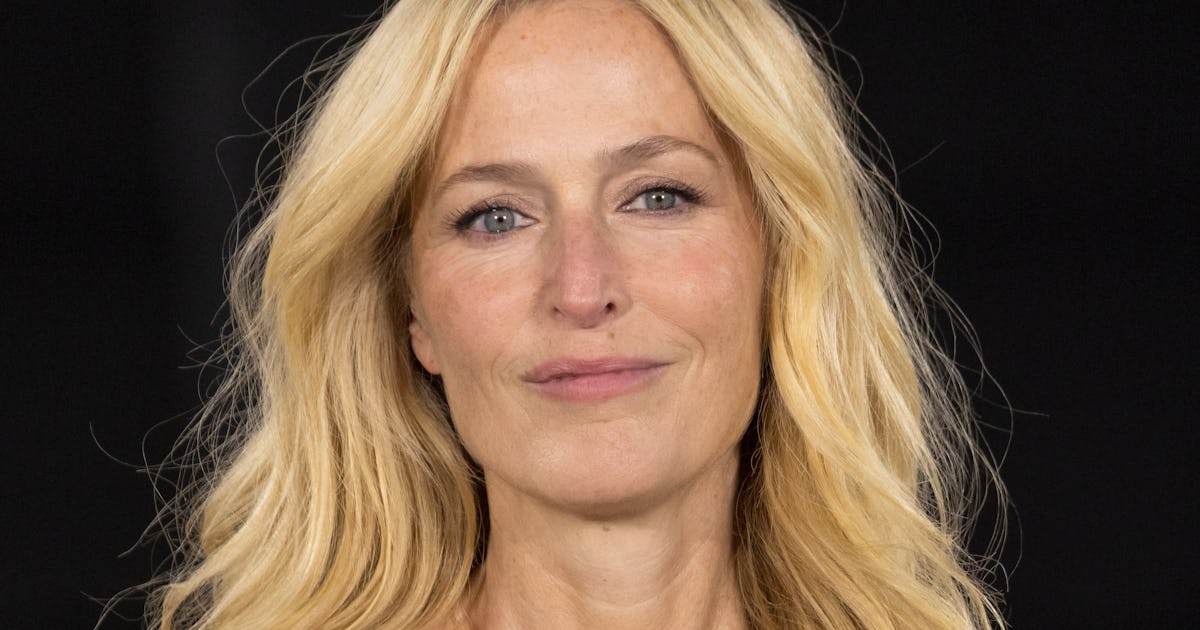 Gillian Anderson On Paris Fashion Week, Her Beauty Must-Have, & More