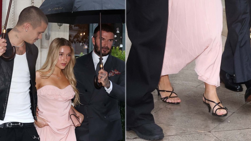 Harper Beckham Supports Her Mom’s Paris Show in Miu Miu Sandals