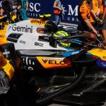 Lando Norris on the grid ahead of the United States Grand Prix